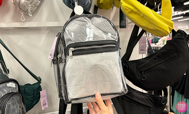 A Persong Holding Wild Fable Mini Dome Backpack at Target