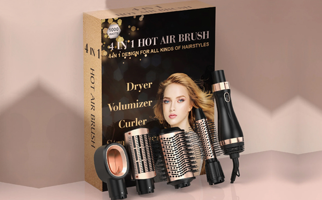 4-Piece Hair Dryer Brush Set $44 Shipped at Walmart