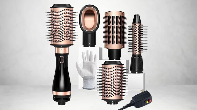 Skimi 4 Piece Hair Dryer Brush Set