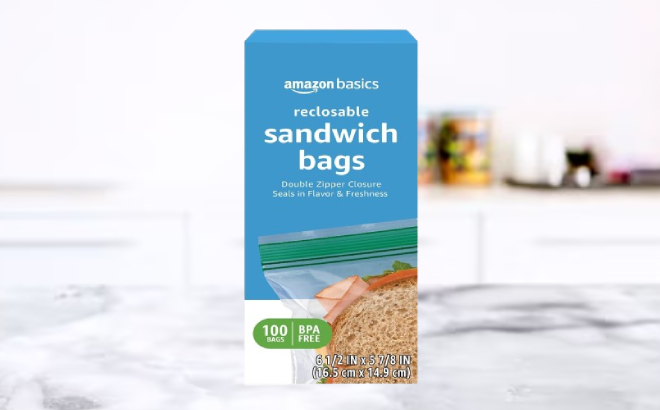 Amazon Basics 100-Count Sandwich Bags $2.35 Shipped!