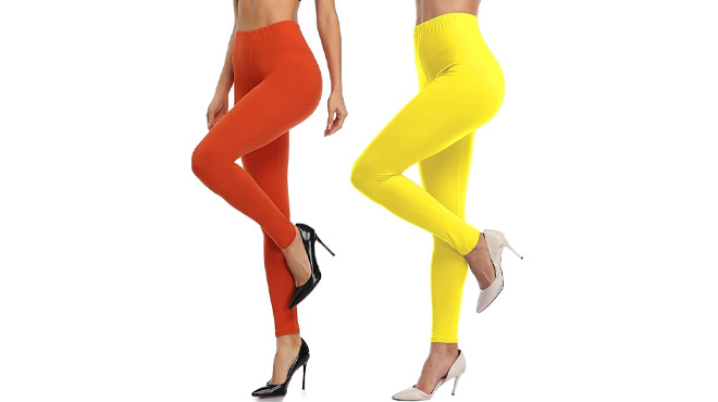 Womens Soft Full Length Leggings