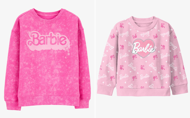 Carters Kids Barbie Pullover Sweatshirt