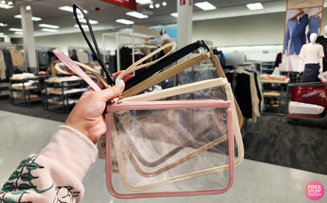 Clear Pouch Wristlet $3.50 at Target