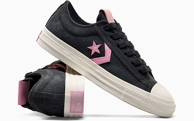 Converse Star Player 76 Black Pink Shoes