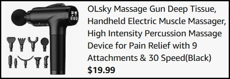 Deep Tissue Massage Gun Checkout