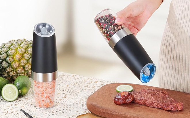 Electric Pepper & Salt Grinder Set $9.99 at Amazon