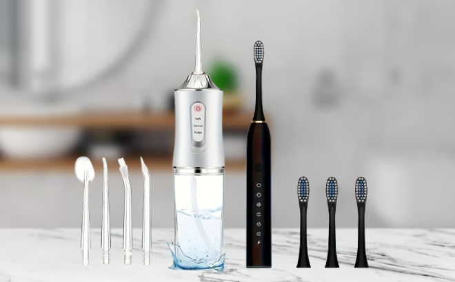 Electric Water Flosser & Sonic Toothbrush Bundle $16 Shipped