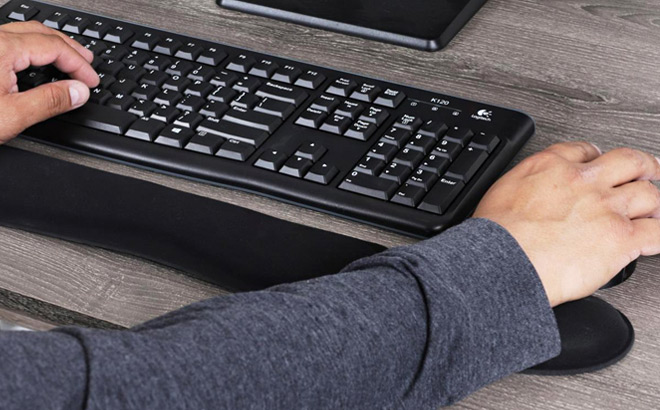 Ergonomic Keyboard and Mouse Wrist Rest Set $11