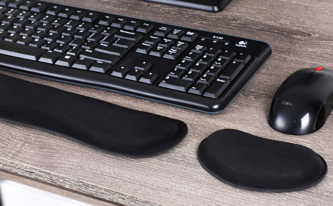 Ergonomic Keyboard and Mouse Wrist Rest Set