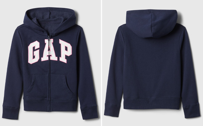 GAP Factory Kids Gap Logo Zip Hoodie