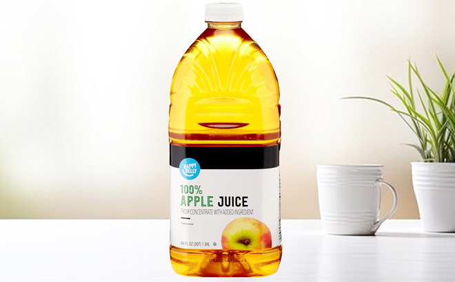 Amazon Brand Happy Belly 100 Apple Juice