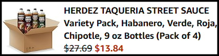 Herdez Taqueria Sauce Variety Pack Checkout