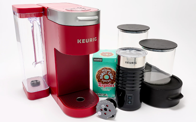 Keurig K Supreme Coffeehouse Bundle with K Cups and Frother