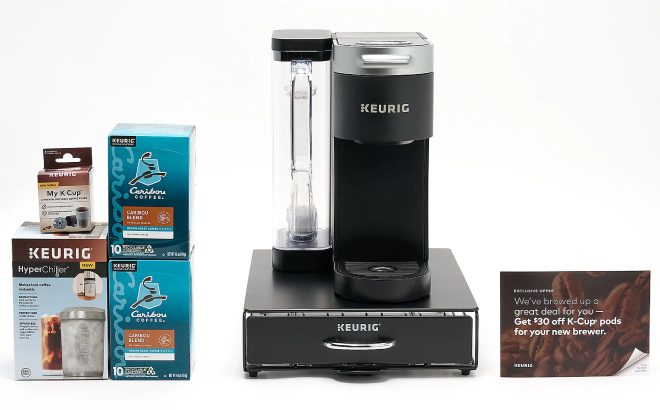 Keurig K Supreme Coffee Bundle with Accessories Voucher