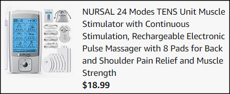 EMS TENS Muscle Stimulator Checkout