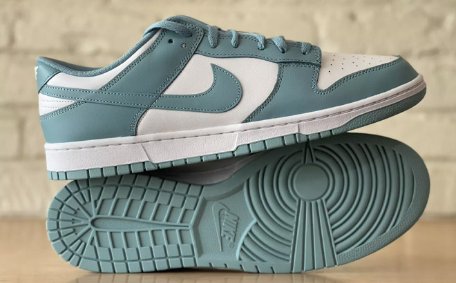 Nike Dunk Low Retro Casual Shoes in Turquoise Color