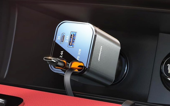 JOYROOM Retractable Car Charger