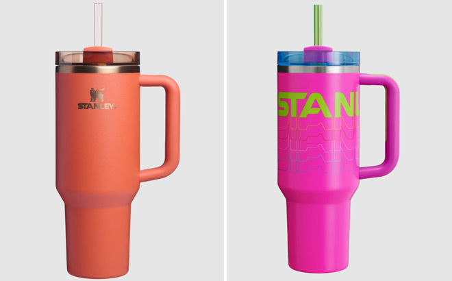 Stanley The Pumpkin Spice Quencher H2 O FlowState Tumbler and The Reverb Quencher H2 0 FlowState Tumbler