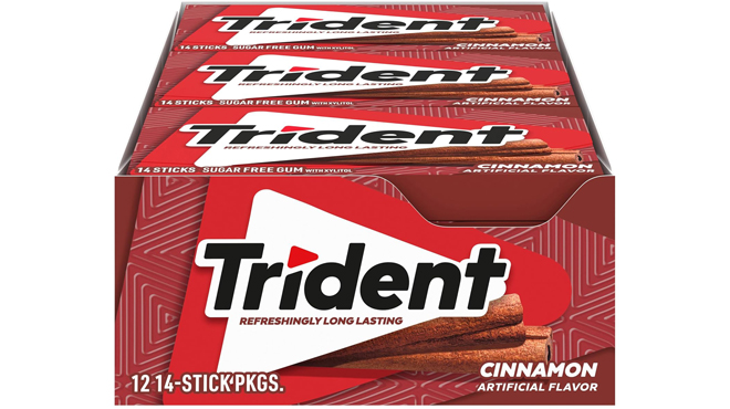 Trident Cinnamon Sugar Free Gum 12 Pack