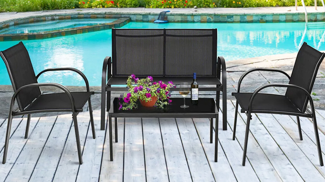 Costway 4 Piece Patio Furniture Set 1