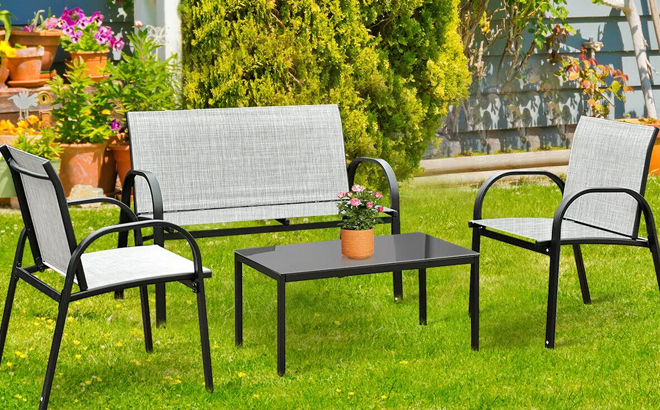 Costway 4 Piece Patio Furniture Set