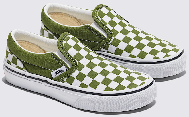 VANS Kids Classic Slip On Checkerboard Shoes