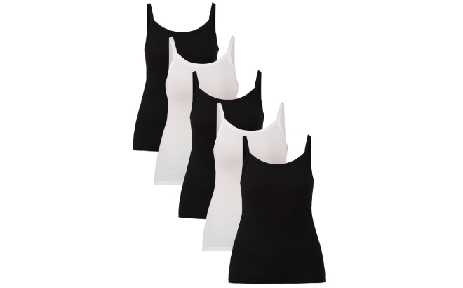 No Boundaries Rib Cami Top 5 Pack